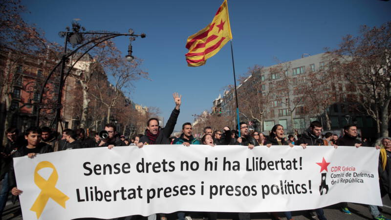 Negen Catalaanse separatisten opgepakt in en rond Barcelona