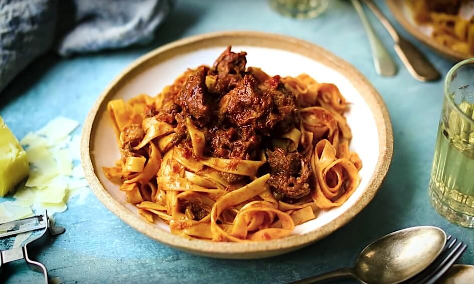 Recept: tagliatelle met runderstoofvlees