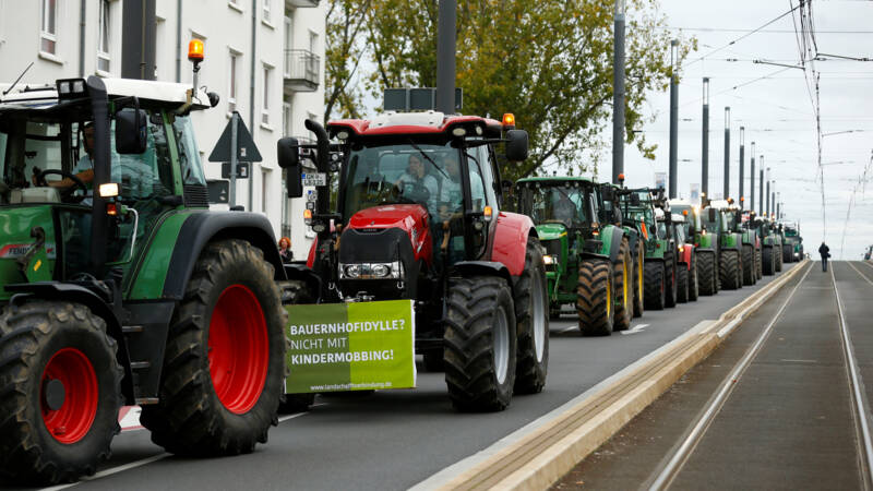 Duizenden Duitse boeren in Bonn voor 'Nederlands' protest