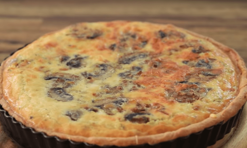 Recept: quiche met champignons en kaas