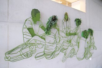 Frank Plant – murale stalen constructie met levende planten - Thalmaray.co