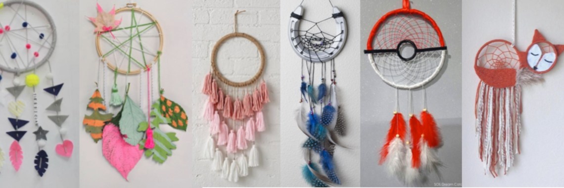 Dromenvangers om zelf te maken - knutseltips | dromenvanger | dreamcatcher | dromenvangers | knutselen | DIY | dromen | decoratie | diydeco | freubelen | woondeco | slaapkamer | muurhanger | deknutseljuf | creatief | zelfmaken