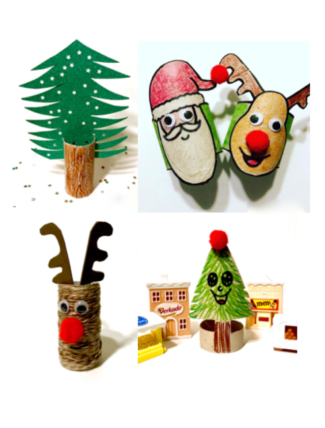 Knutselen met wc rolletjes voor Kerst » Crea met kids