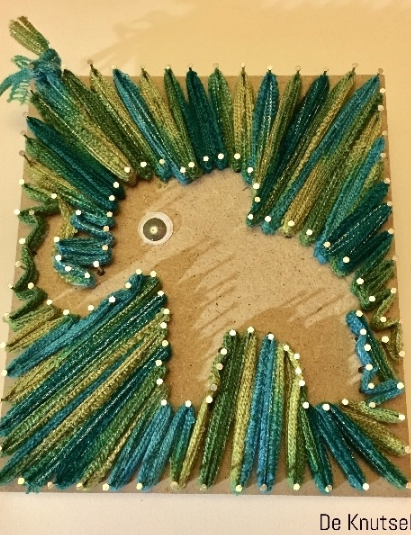 Spijkerschilderijtje Olifant String art » Crea met kids