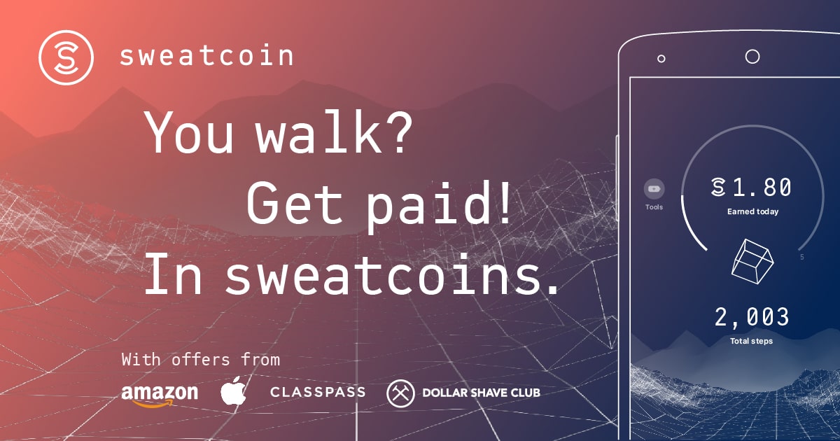 Sweatcoin | zu Fuß gehen zahlt sich aus