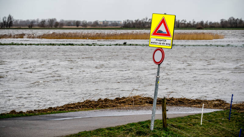 Deel uiterwaarden dit weekend dicht vanwege hoogwater