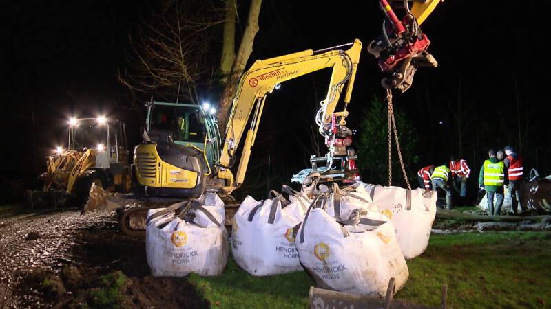 Hoogwater in Limburg dreigt Roer te overstromen