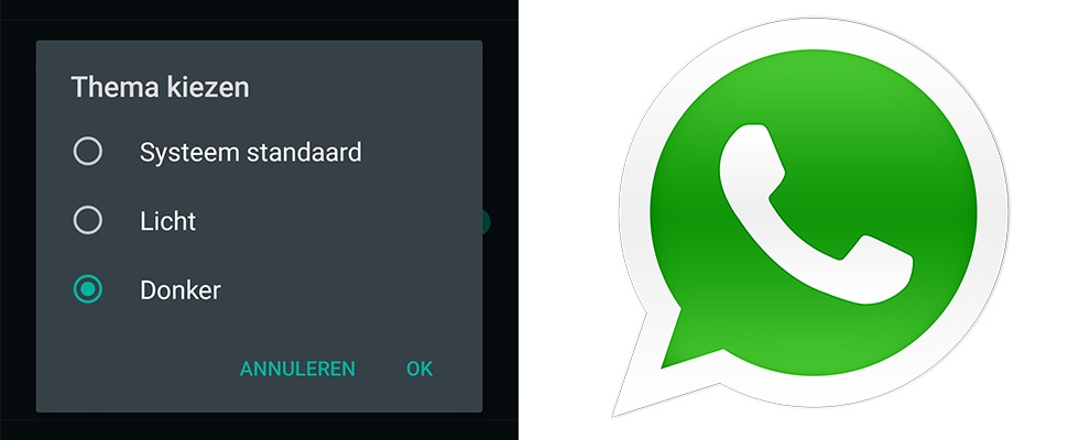 Donkere modus WhatsApp nu uit voor iOS en Android               | Computer Idee