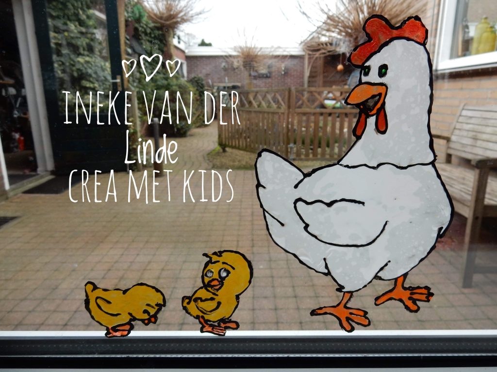 Lente raamstickers maken met Creall Window Colour » Crea met kids