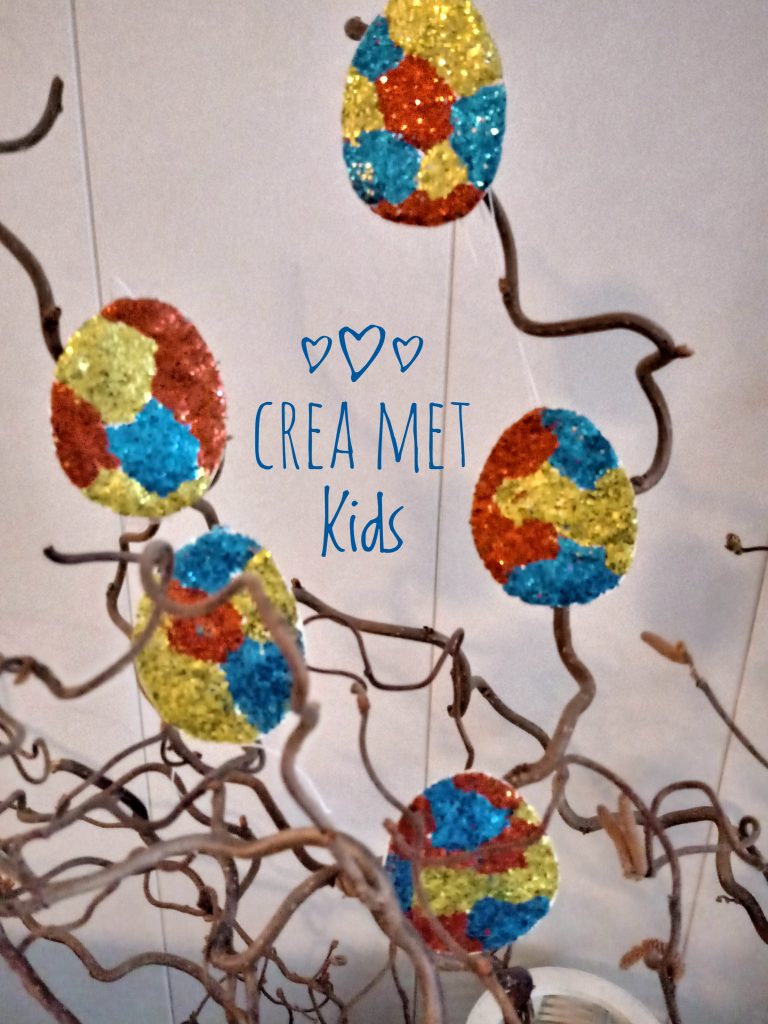 Paaseieren maken met Crayola Glitterdots » Crea met kids