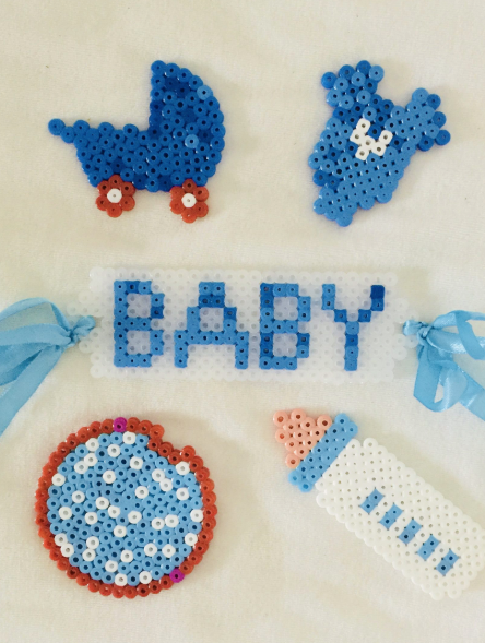 Strijkkralen ideetjes voor babyshower/ kraamcadeau » Crea met kids