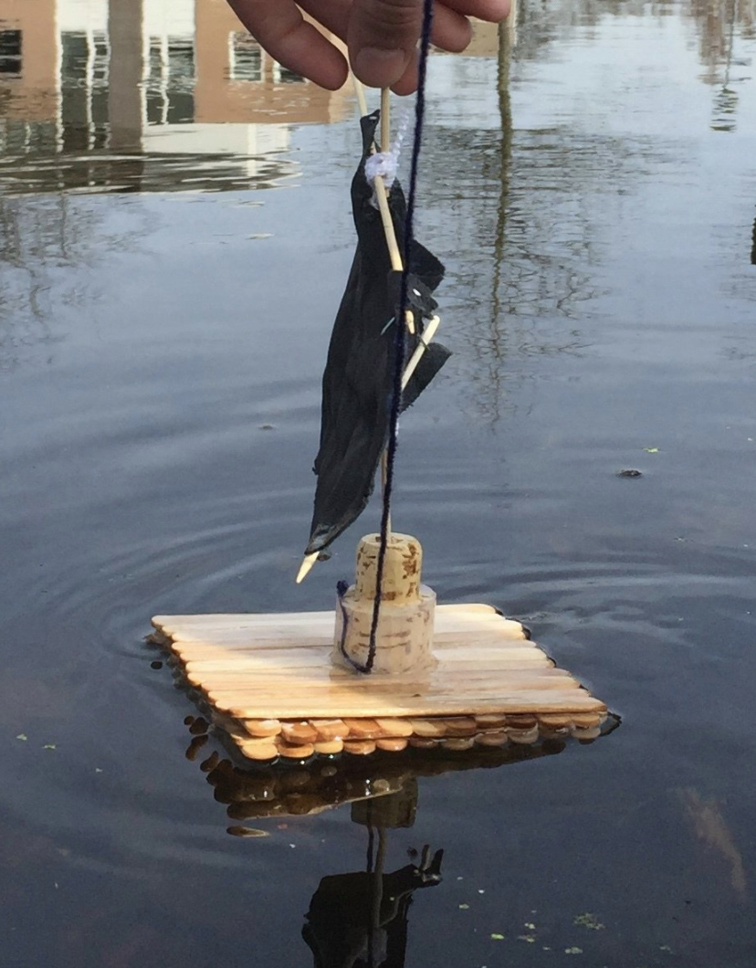 Varen op het water - met een klein zelfgemaakt vlot » Crea met kids