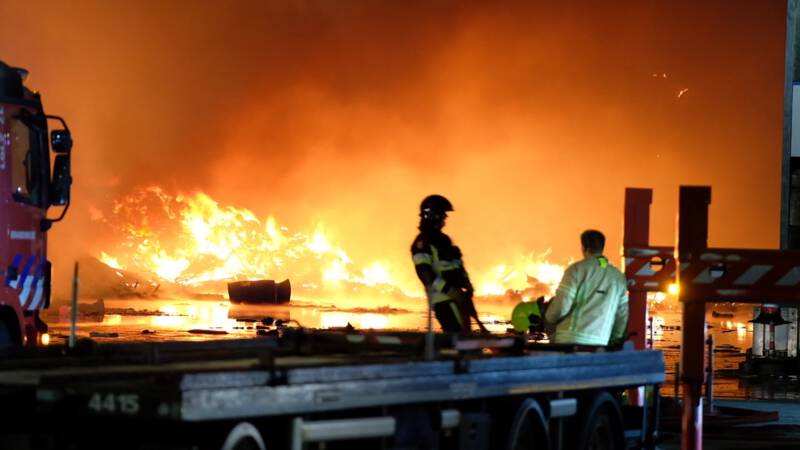 Stank- en rookoverlast door brand bij afvalverwerker Vlaardingen