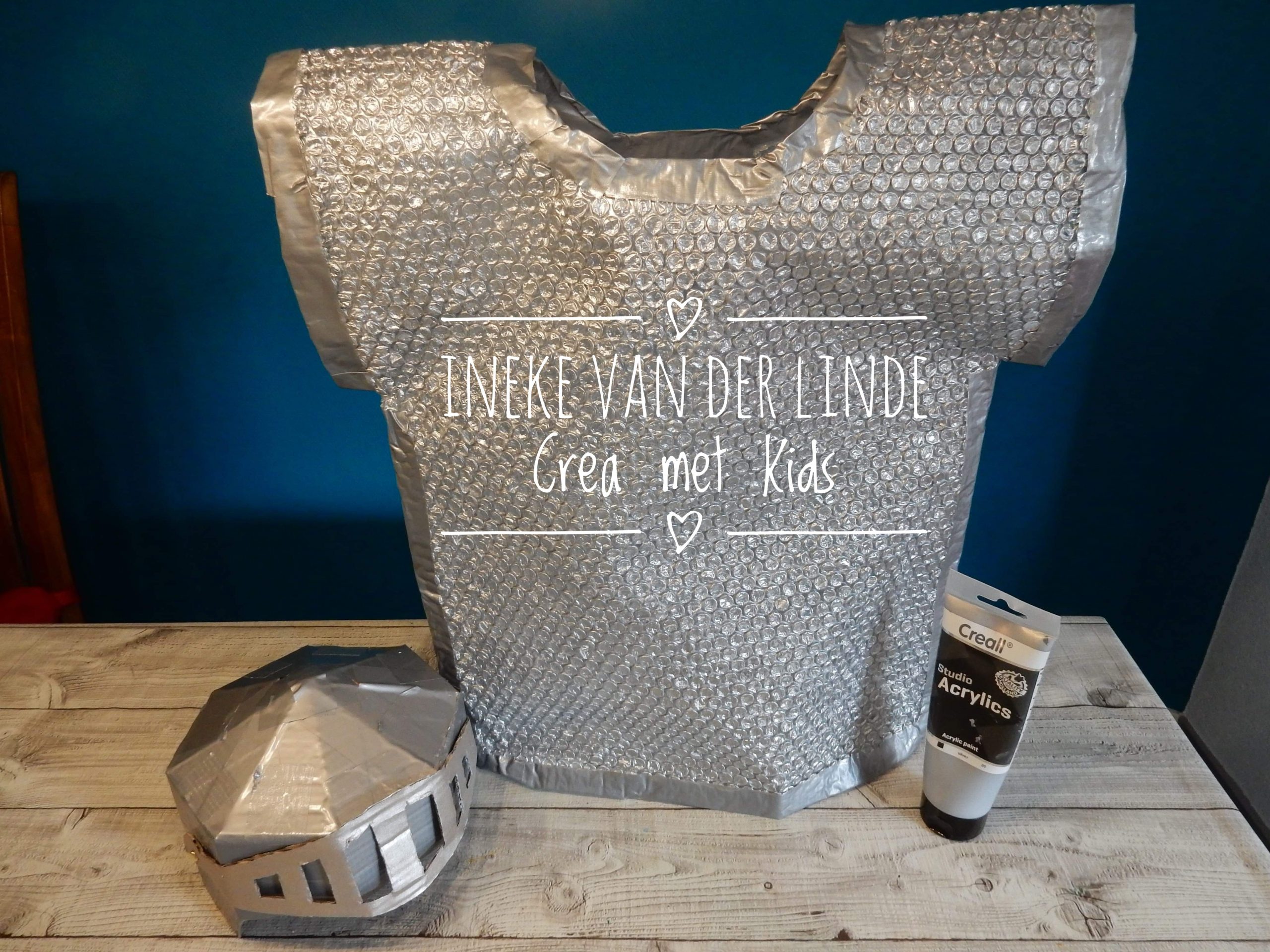 Maak een kartonnen kasteel met ridder accessoires en toebehoren » Crea met kids