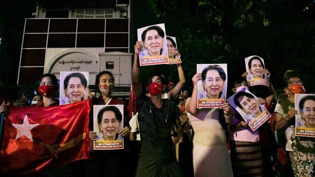 Partij van Aung San Suu Kyi wint opnieuw verkiezingen Myanmar