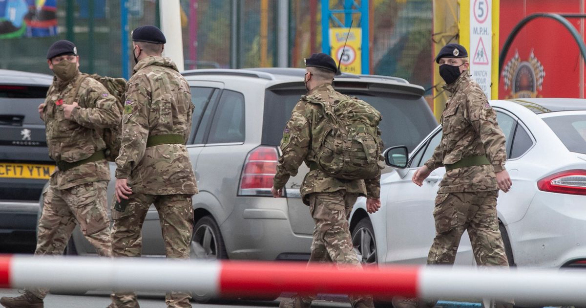 Army descends on Pontins as Liverpool prepares for mass coronavirus testing - Daily Star