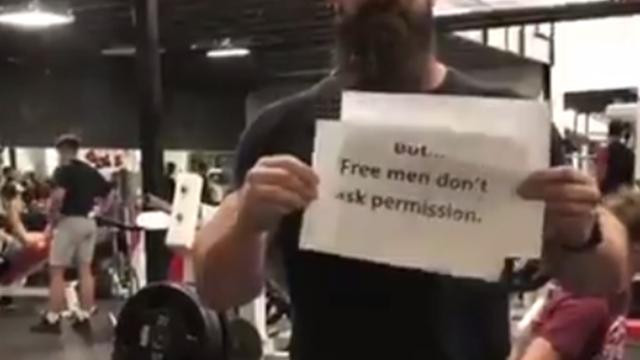 "Free men don't ask permission"