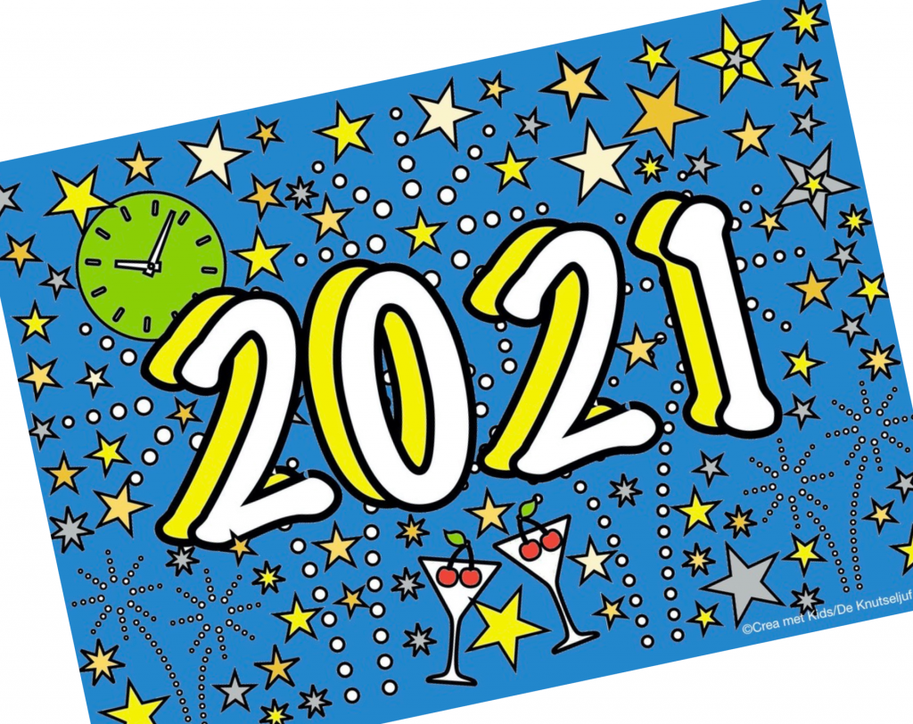 Blockposter 2021 voor 25 personen ( keuze uit 2 soorten! ) » Crea met kids