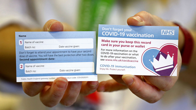 Photos: ‘COVID ID Card’ To Be Rolled Out In UK