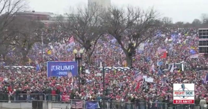 Amazing Ariel View of Trump Rally in DC