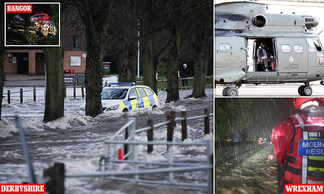 Storm Christoph sees rivers in Manchester and Wales reach highest levels ever | Daily Mail Online