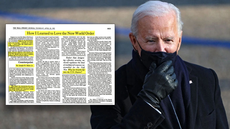 Joe Biden Pledges Allegiance to the New World Order In 1992 Article