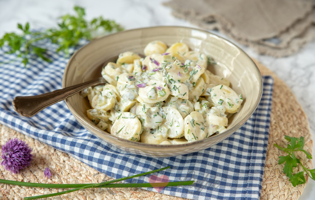 Romige aardappelsalade met augurk - Keuken♥Liefde