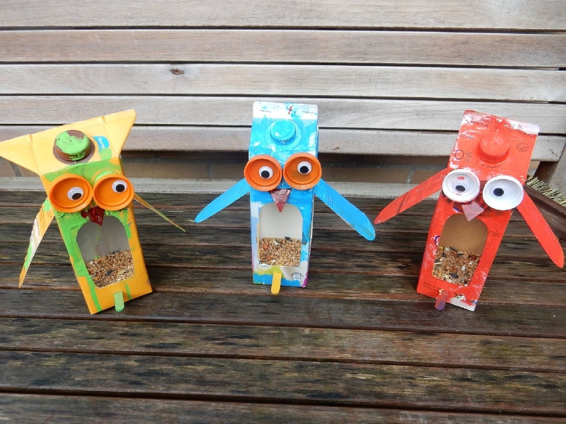 Vogelvoer hangers knutselen » Crea met kids