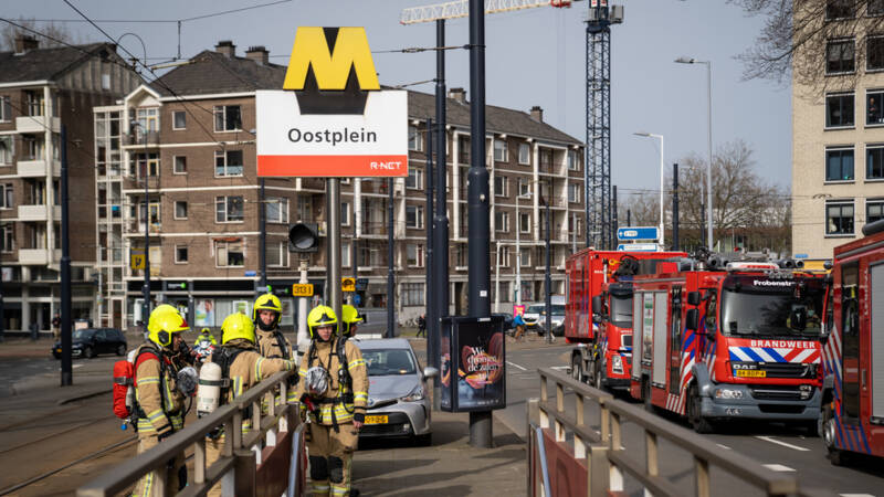 Metrostation Rotterdam ontruimd vanwege brand, geen gewonden