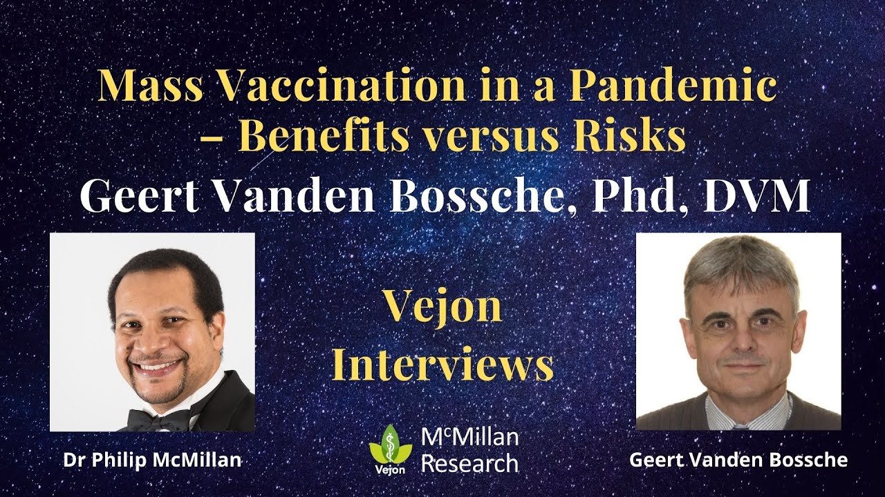 Mass Vaccination in a Pandemic - Benefits versus Risks: Interview with Geert Vanden Bossche - YouTube