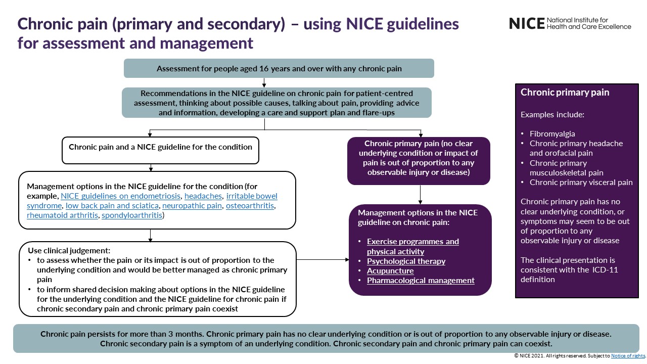 Overview | Chronic pain (primary and secondary) in over 16s: assessment of all chronic pain and management of chronic primary pain | Guidance | NICE