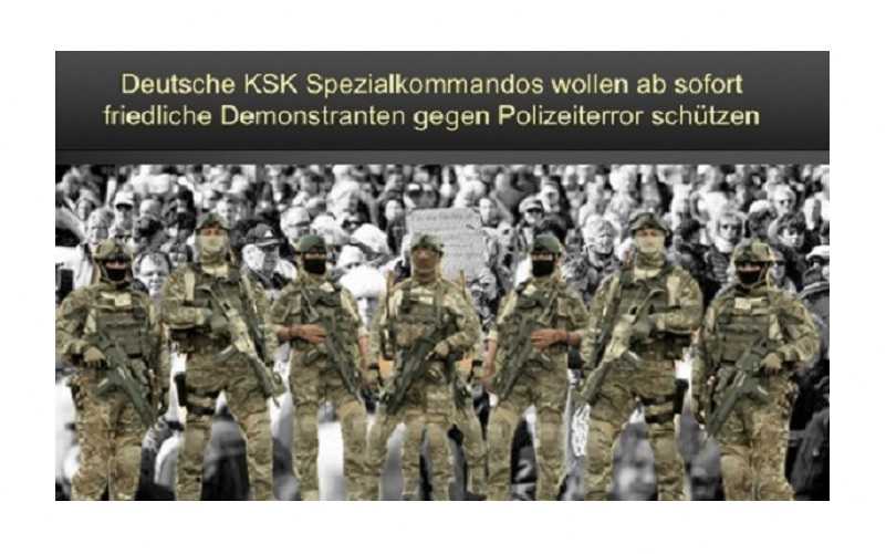 Duitse Speciale Strijdkrachten willen met onmiddellijke ingang vreedzame demonstranten met 700 veteranen beschermen tegen door de staat opgelegde politieterreur - Frontnieuws