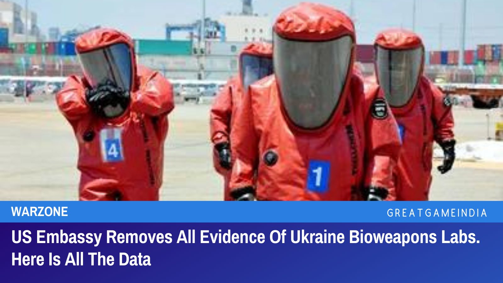US Embassy Removes All Evidence Of Ukraine Bioweapons Labs. Here Is All The Data - GreatGameIndia