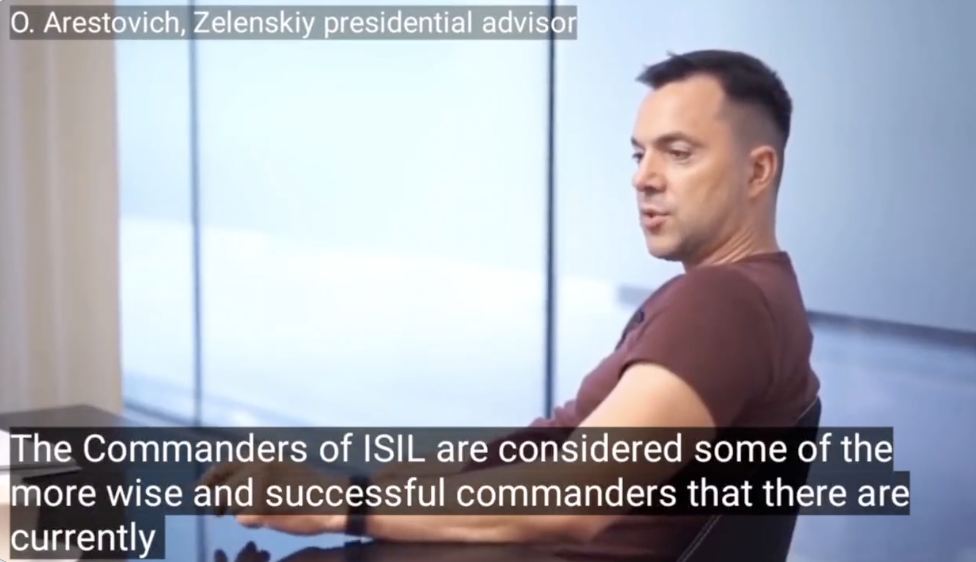 Filmpje! Adviseur van president Zelensky prijst ISIS de hemel in: 'Hun wreedheid is een wijze strategie' - De Dagelijkse Standaard