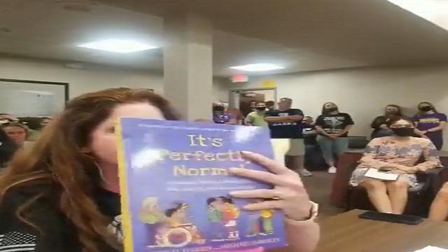 Mother leaves school board silent after reading SEX MATERIAL from classroom books