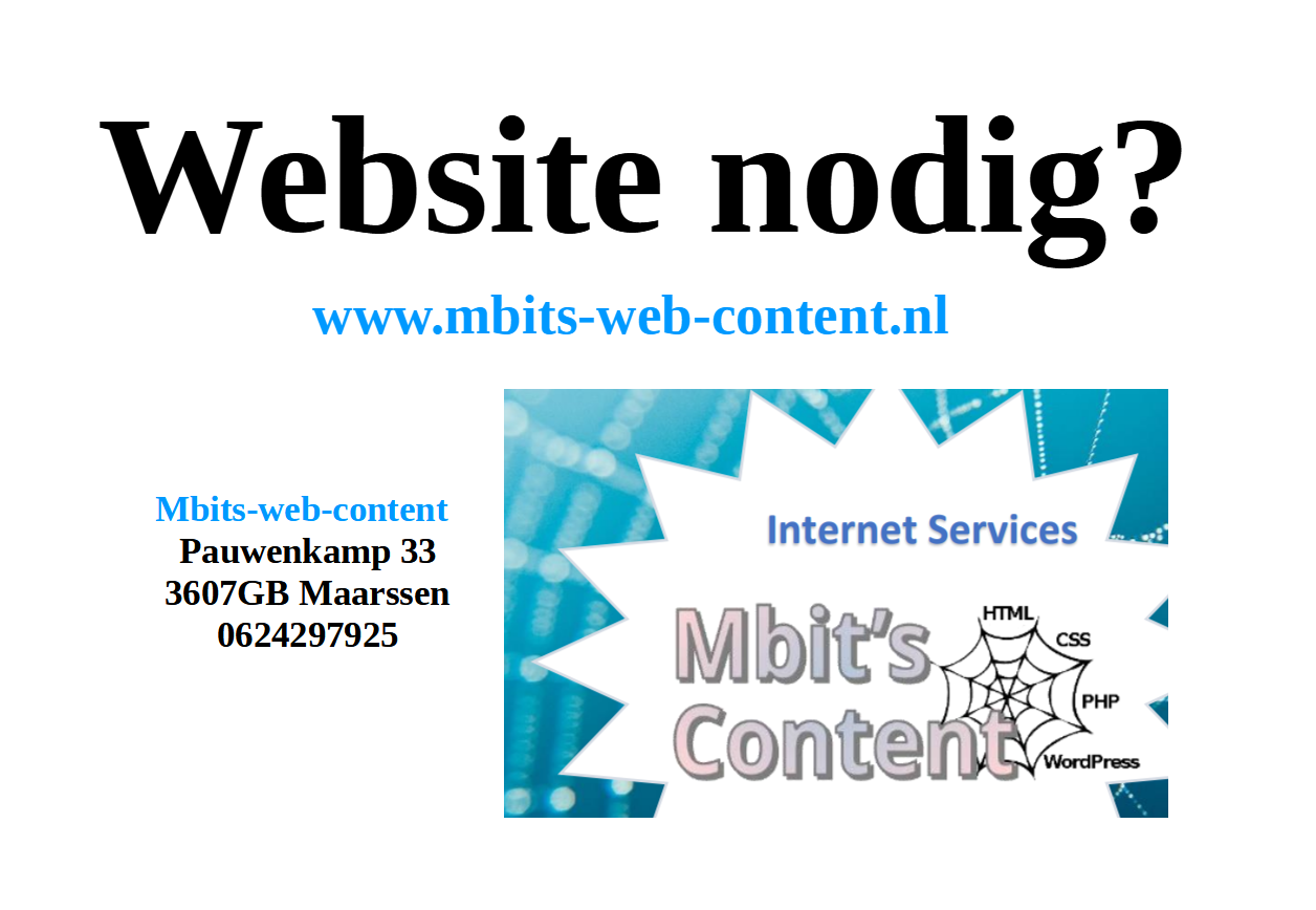 Website laten maken in Nederland? Onderhoud en Backup