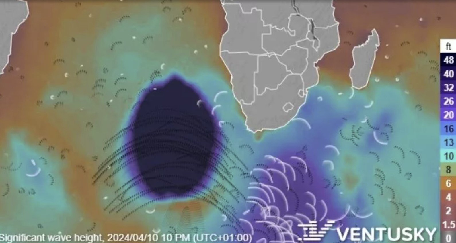 Mysterious wave anomaly appears on weather-mapping system moving from Antarctica along Western Africa coast - Strange Sounds