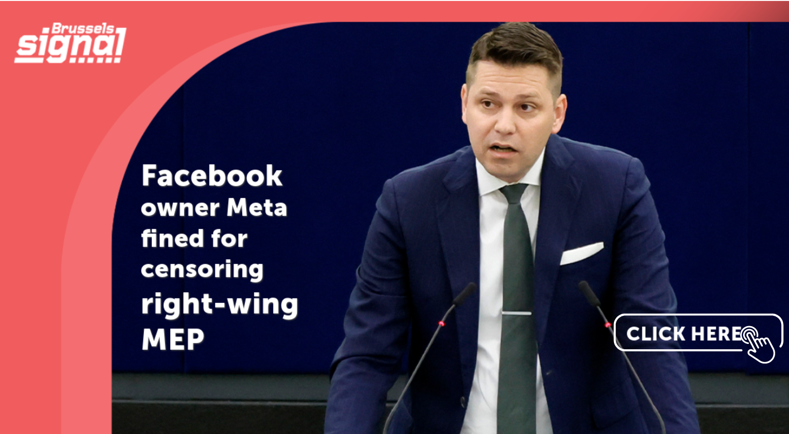 Facebook owner Meta fined for censoring right-wing MEP