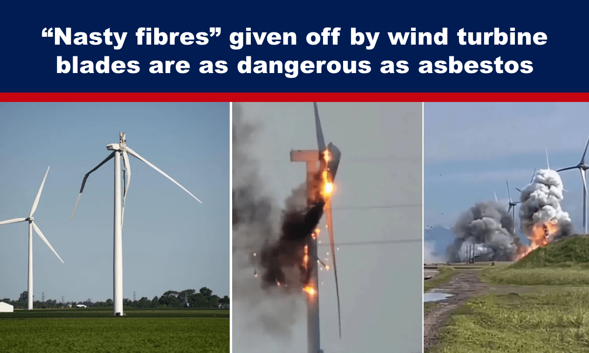 “Nasty fibres” given off by wind turbine blades are as dangerous as asbestos – The Expose