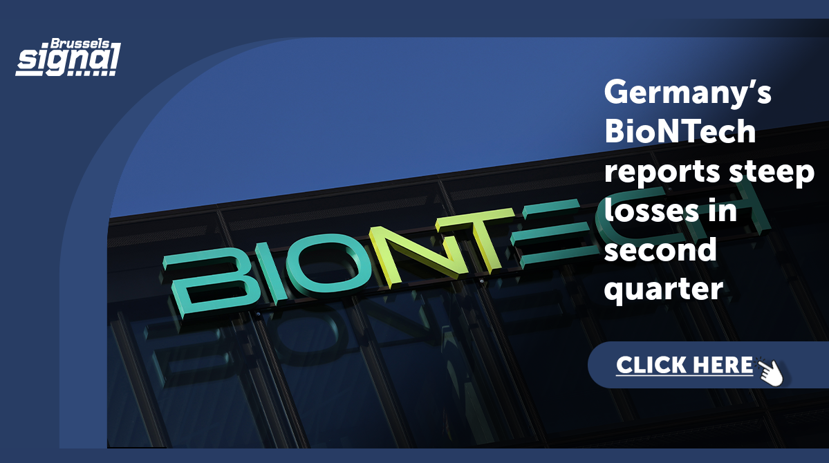 Germany’s BioNTech reports steep losses in second quarter