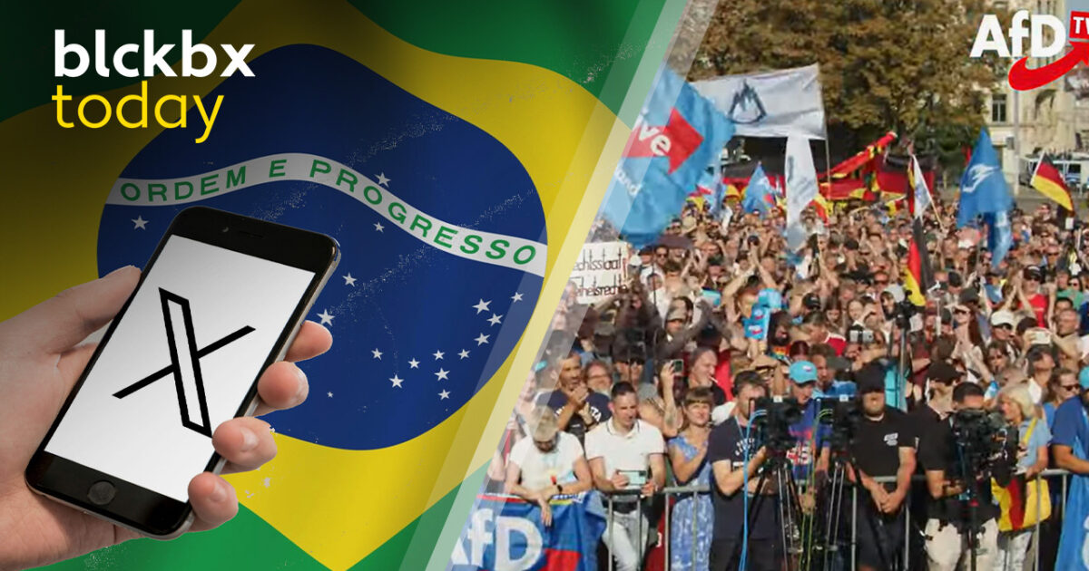 blckbx today #328: X verboden in Brazilië | Winst AfD in… | blckbx