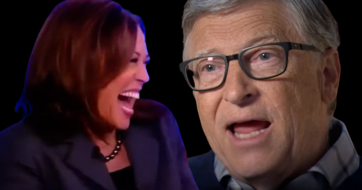 TERRIFIED OF TRUMP: Bill Gates Donates $50 MILLION To Kamala Harris Campaign * 100PercentFedUp.com * by Noah