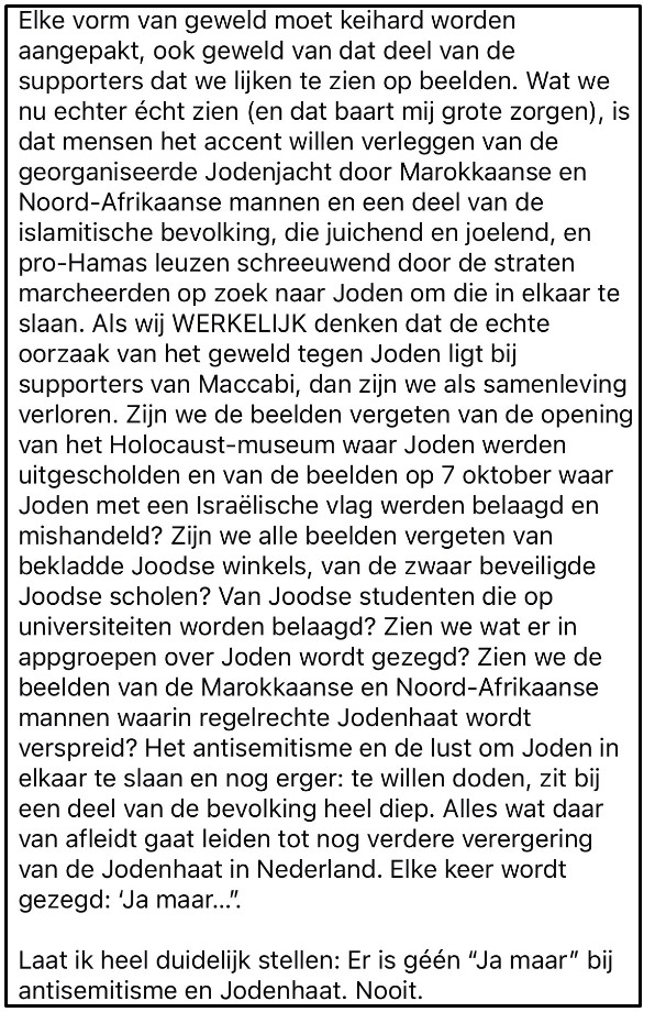 Statement van Caroline van der Plas | E.J. Bron