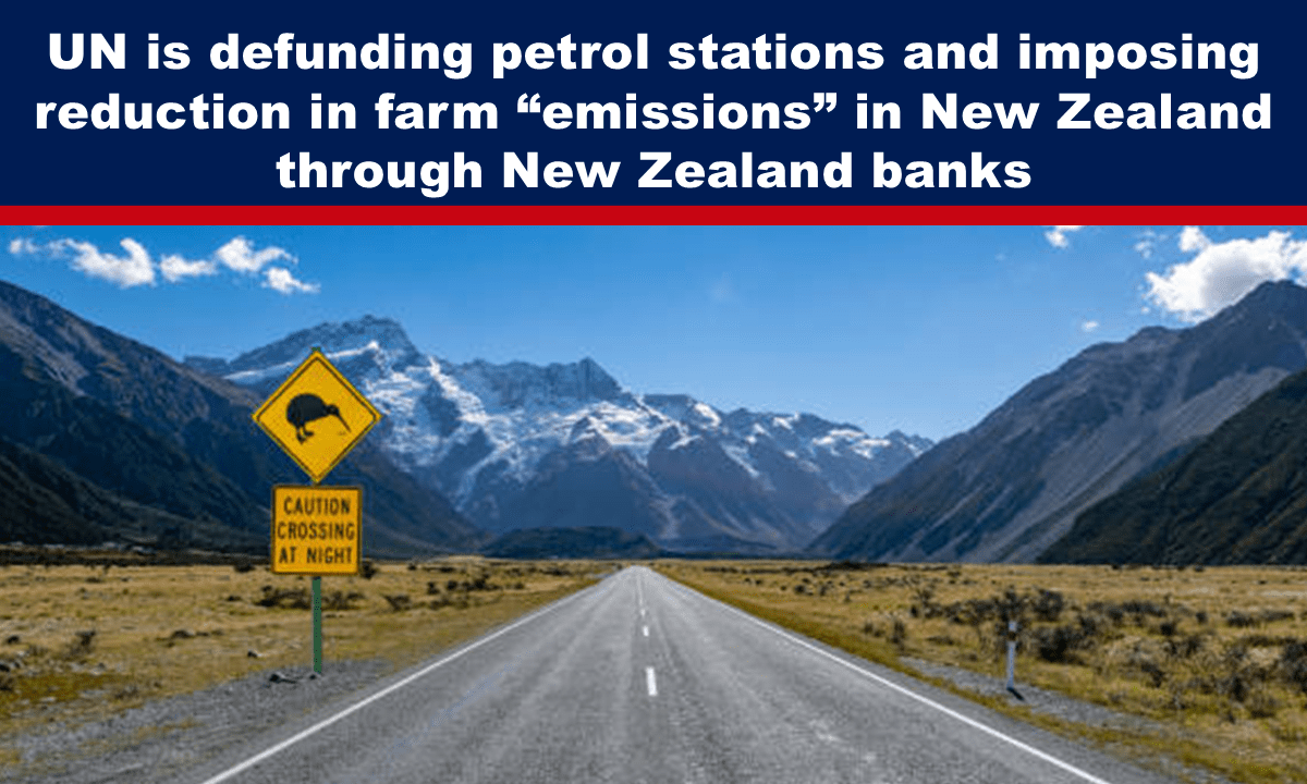 UN is defunding petrol stations and imposing reduction in farm “emissions” in New Zealand through New Zealand banks – The Expose