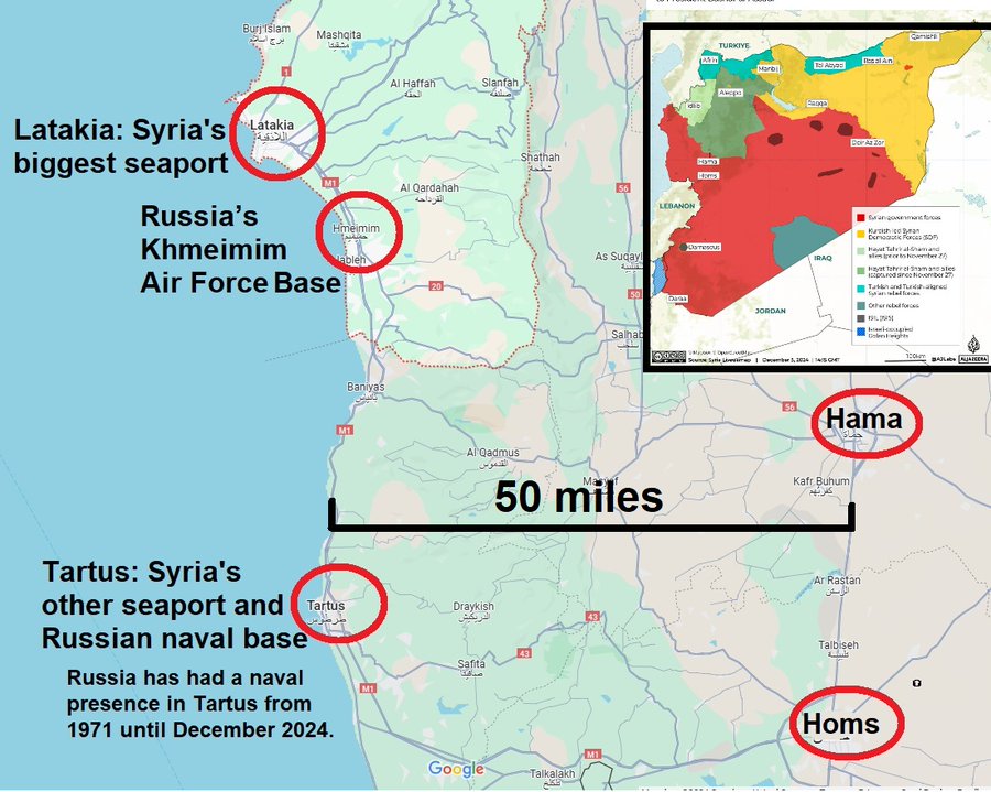 Rusland wordt geconfronteerd met een strategische ramp in Syrië - Verlies van bases in Tartus en Hmeimim dreigt - Dissident.one